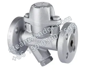 Gestra BK15 bimetallic steam trap, three-quarter view