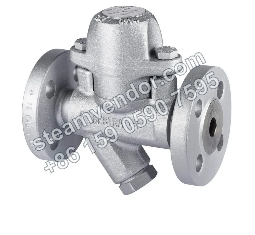 Gestra BK45 bimetallic steam trap with double flanges