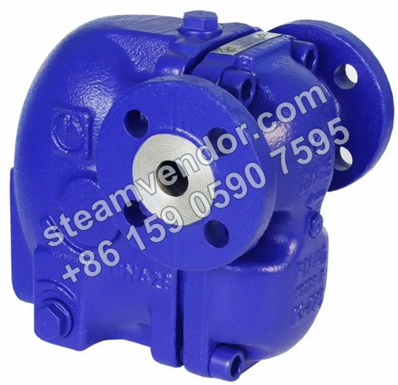 Gestra UNA25 ball float steam trap, three-quarter view