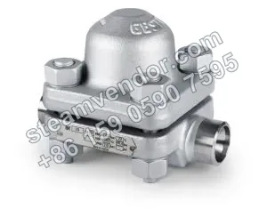 Gestra BK15 bimetallic steam trap, side view