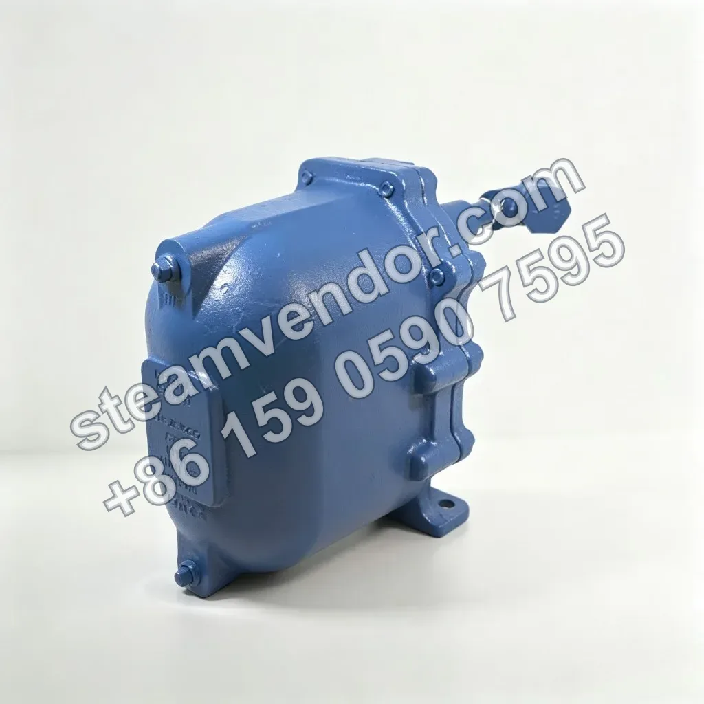 APT10 automatic condensate pump, three-quarter side view | Spirax Sarco