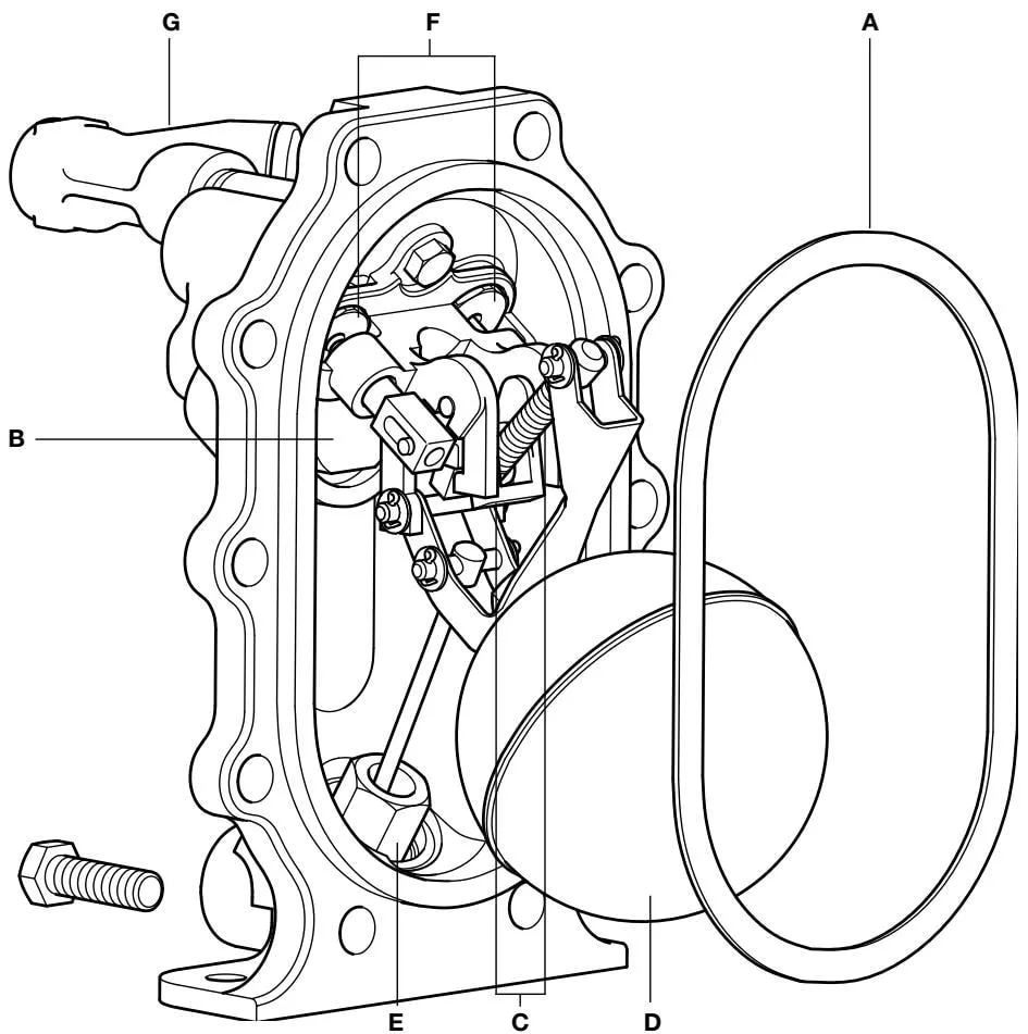 APT10 pump cover assembly spare parts diagram