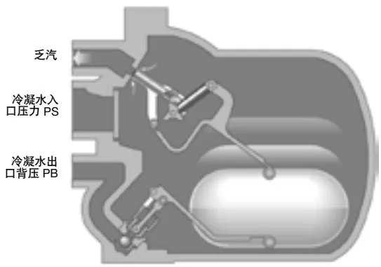 Figure 8 APT14 operation step 5: float falls after condensate discharge