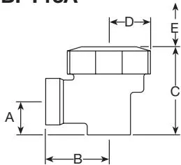 BPT13A dimensions diagram
