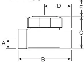 BPT13S dimensions diagram