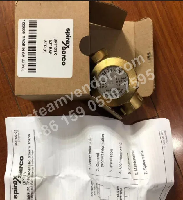 BPT13SX brass balanced pressure thermostatic steam trap product photo