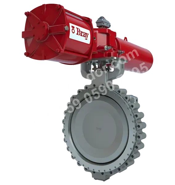 McCannalok S41 NPS 30 butterfly valve with S98 S5B actuator