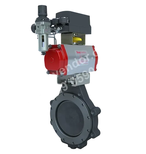 McCannalok S41 NPS 8 carbon steel body butterfly valve with S92/S6A/S55