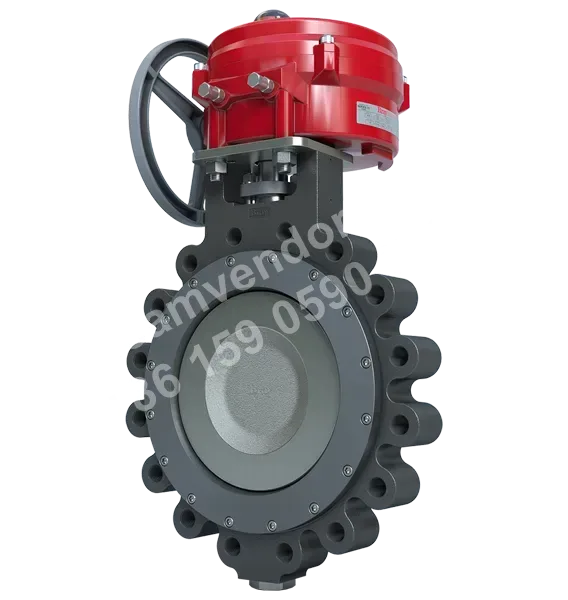 McCannalok S43 NPS 8 carbon steel body butterfly valve with S70