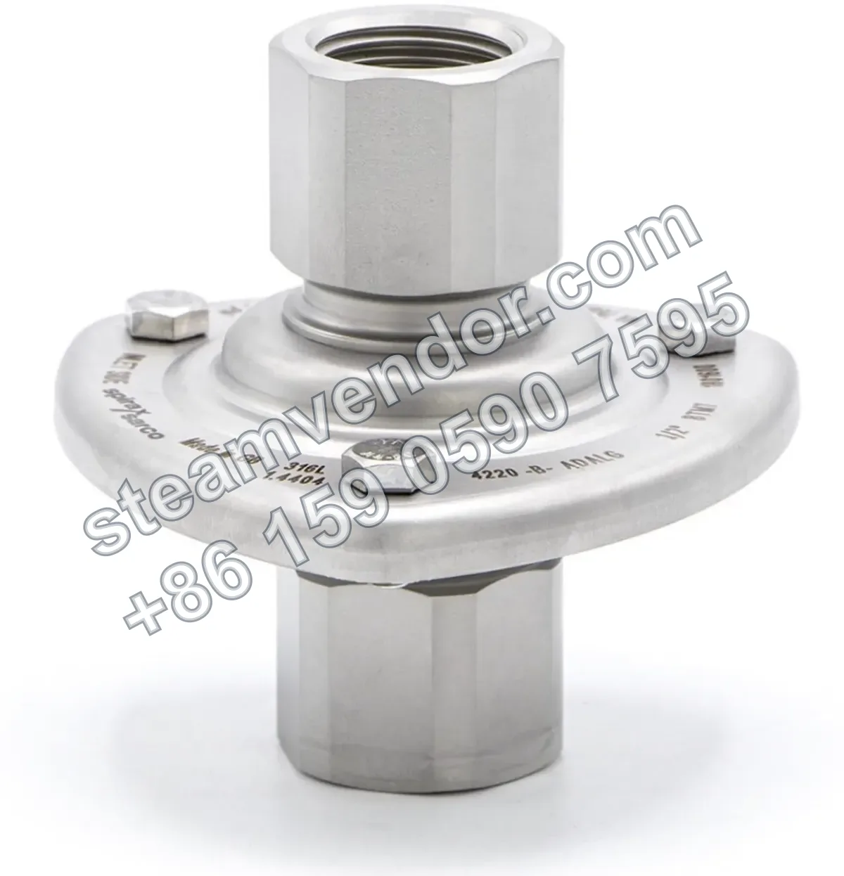 BTM7 Stainless Steel Hygienic Thermostatic Steam Trap Laser Marking Detail