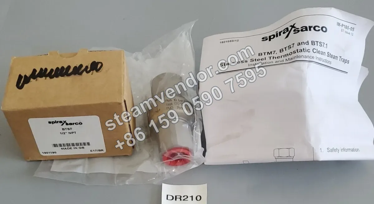 BTS7 Stainless Steel Clean Steam Trap Product Photo 1
