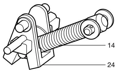 C spring and pushrod diagram