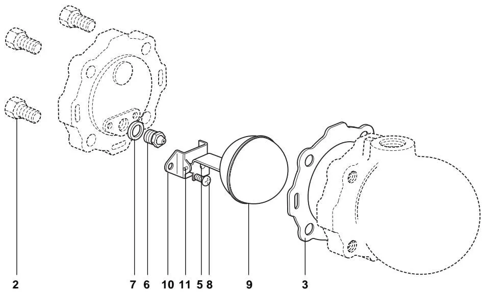 CA14/CA14S threaded-connection spare parts drawing - Figure 9 Figure 9 CA14 and CA14S threaded-connection main valve assembly and spare parts drawing
