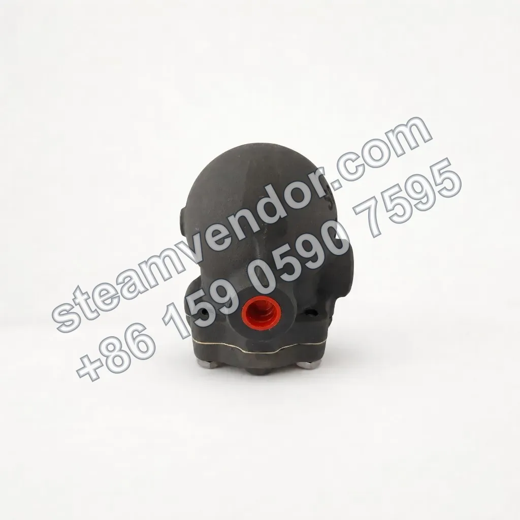 Threaded connection view of the Spirax Sarco CA14 ductile iron ball float air trap