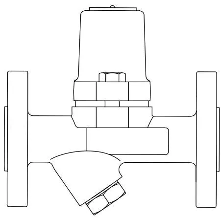 Carbon Steel Bimetallic Steam Trap Schematic