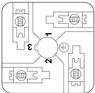 View of connector after removing wire plug