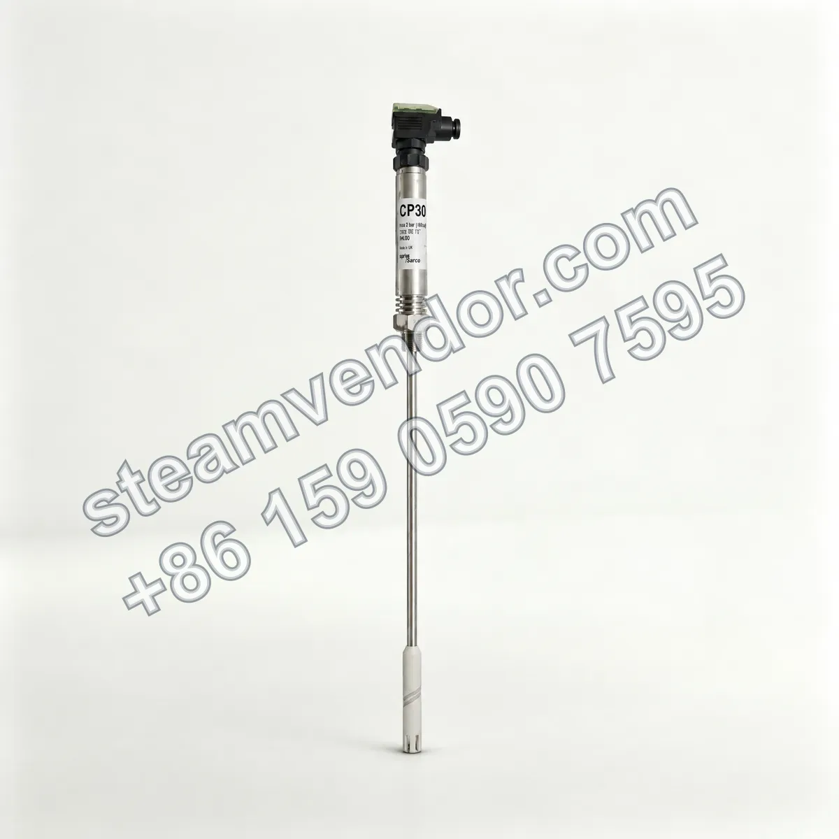 Front view of the Spirax Sarco blowdown conductivity sensor CP30