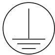 Safety symbol legend: electric shock protection and opto-isolation symbols