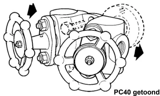 Piston-type stop valve operation diagram 2