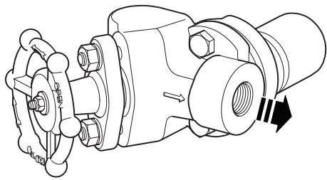 USM21 connected to a PC3 pipe connector