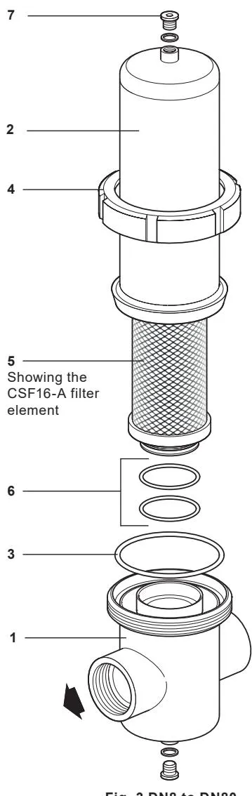 Stainless steel sterile air filter illustration 1