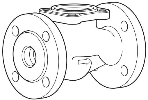 Flange assembly technical drawing