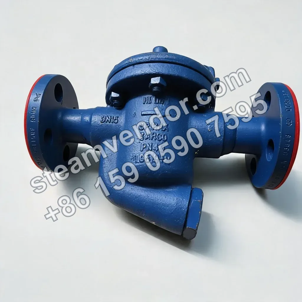 Spirax Sarco HM34 inverted bucket steam trap, front view