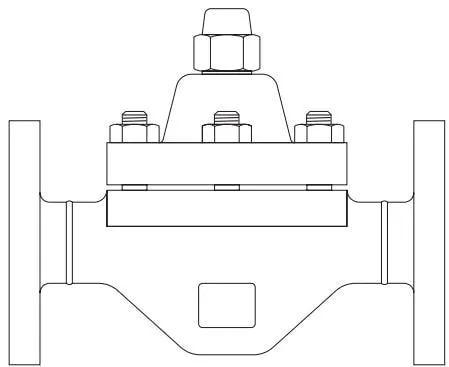 HP45 Bimetallic Steam Trap Construction Diagram