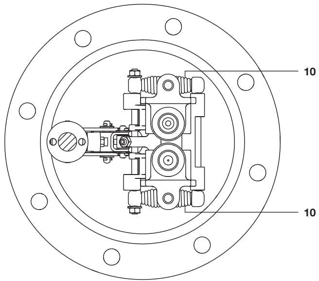 Inlet and exhaust valve inspection and maintenance diagram