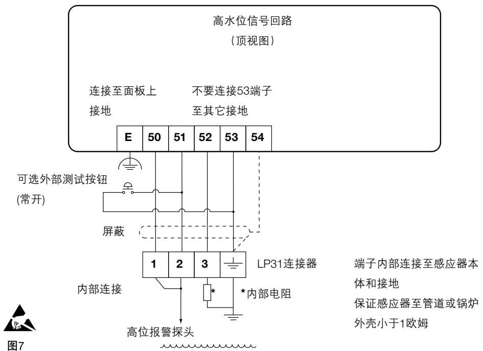 UL LP30 and LP31 low water level signal circuit wiring diagram