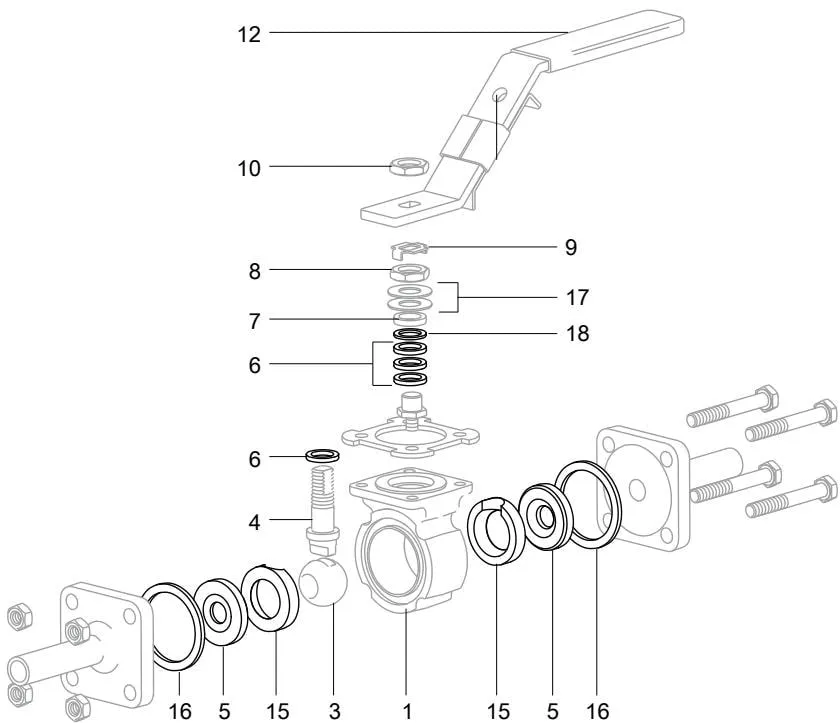 M70i ISO exploded view of components with cavity fillers