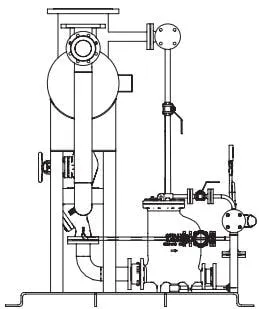 MFP14 Open Condensate Recovery Pump Package Installation Diagram