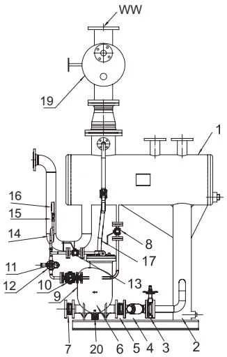 MFP14 Twin Pump Set Dimensions with Optional Flash Steam Recovery Unit