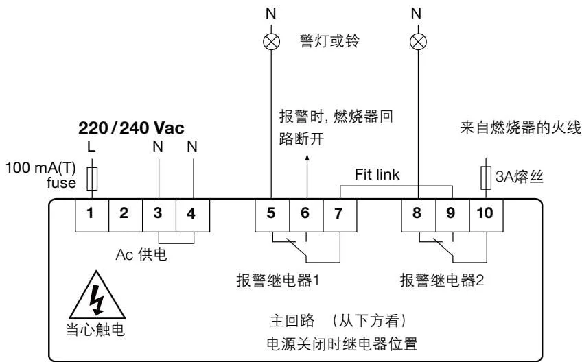 Select operating voltage wiring diagram