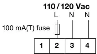 Select operating voltage wiring diagram