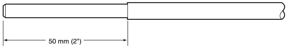 Diagram of removing the PTFE protective sleeve