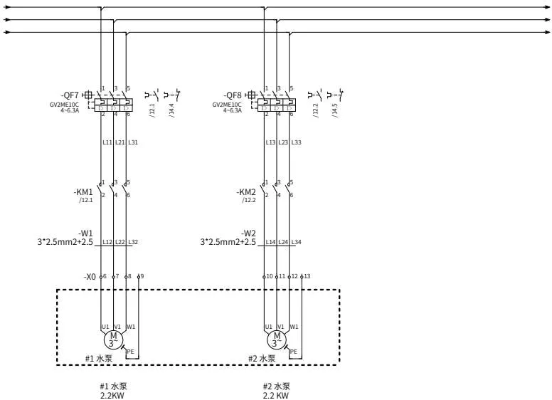 Pump Main Circuit Wiring Diagram