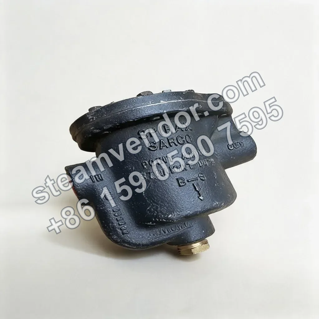 Spirax Sarco cast iron inverted bucket steam trap SA8 front view