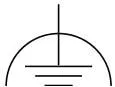 Safety symbol legend: safety ground and electric shock protection symbols