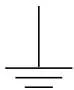 Safety symbol legend: functional ground and safety ground symbols