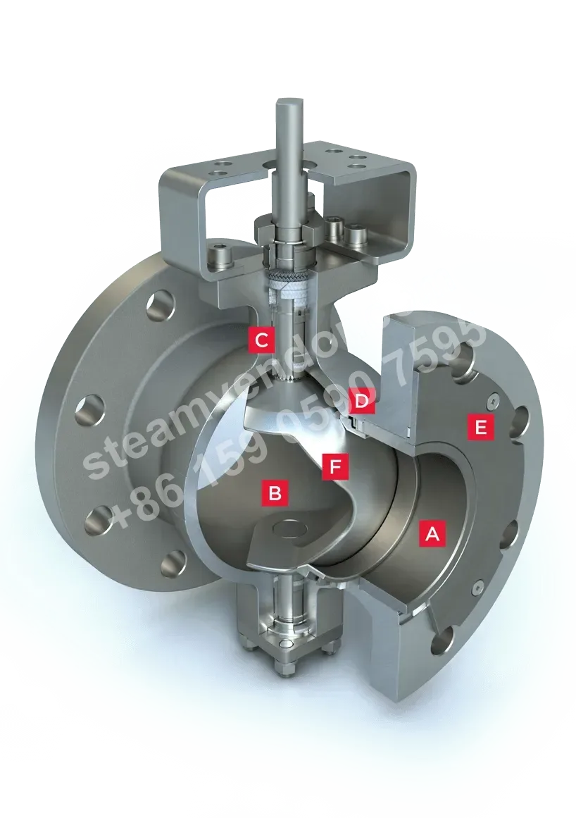 Series 19L Segmented Ball Valve Cutaway View