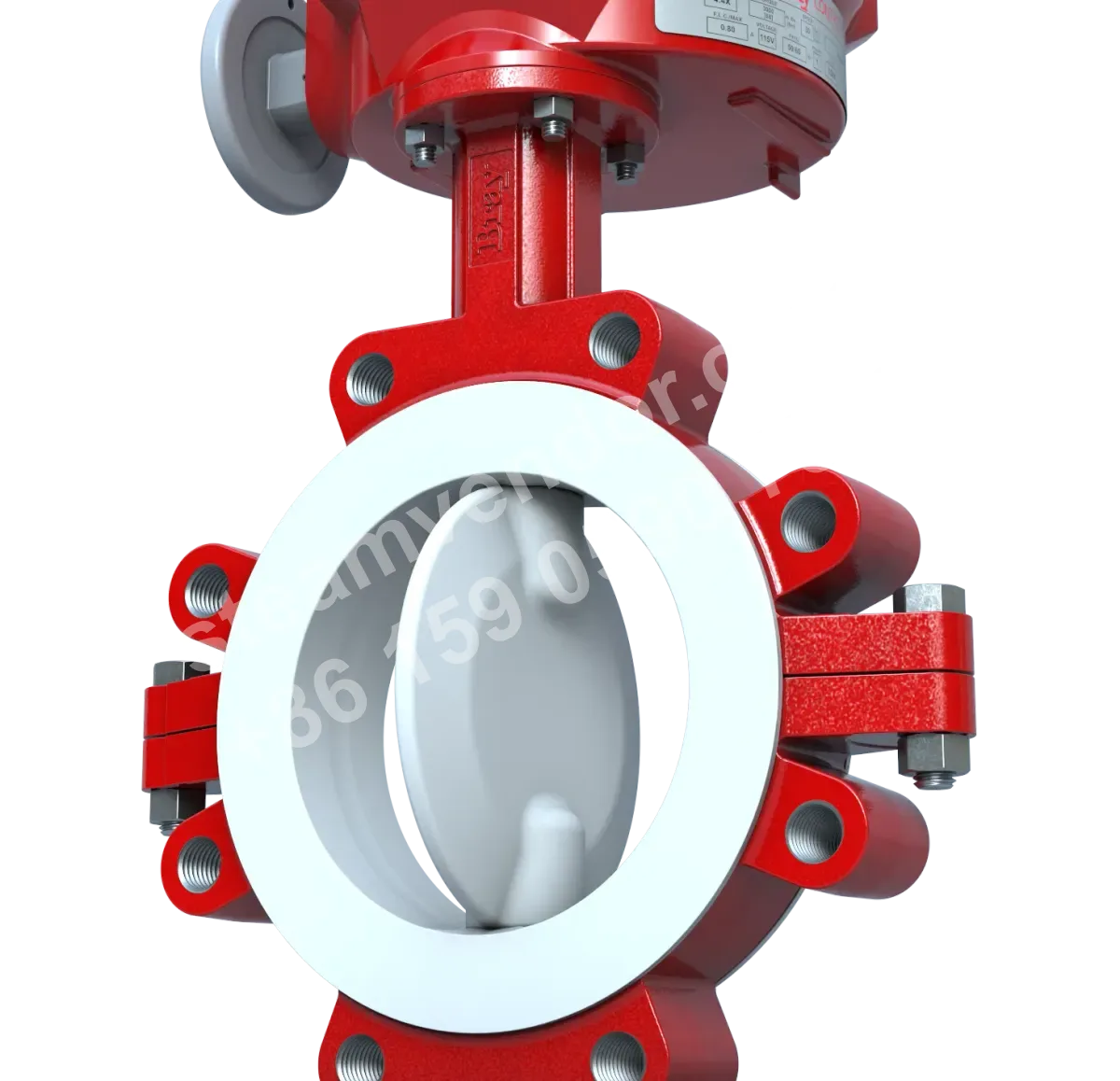 22/23 Series PTFE Lined Butterfly Valve Closeup
