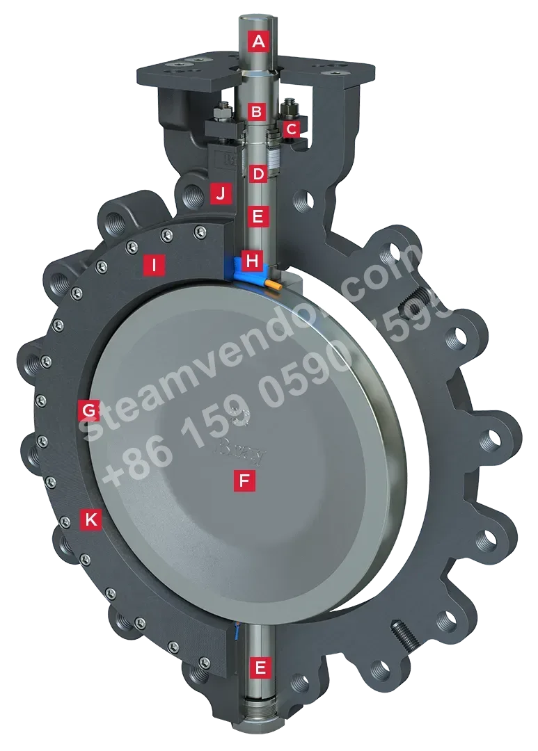 McCannalok 41R series butterfly valve cutaway view