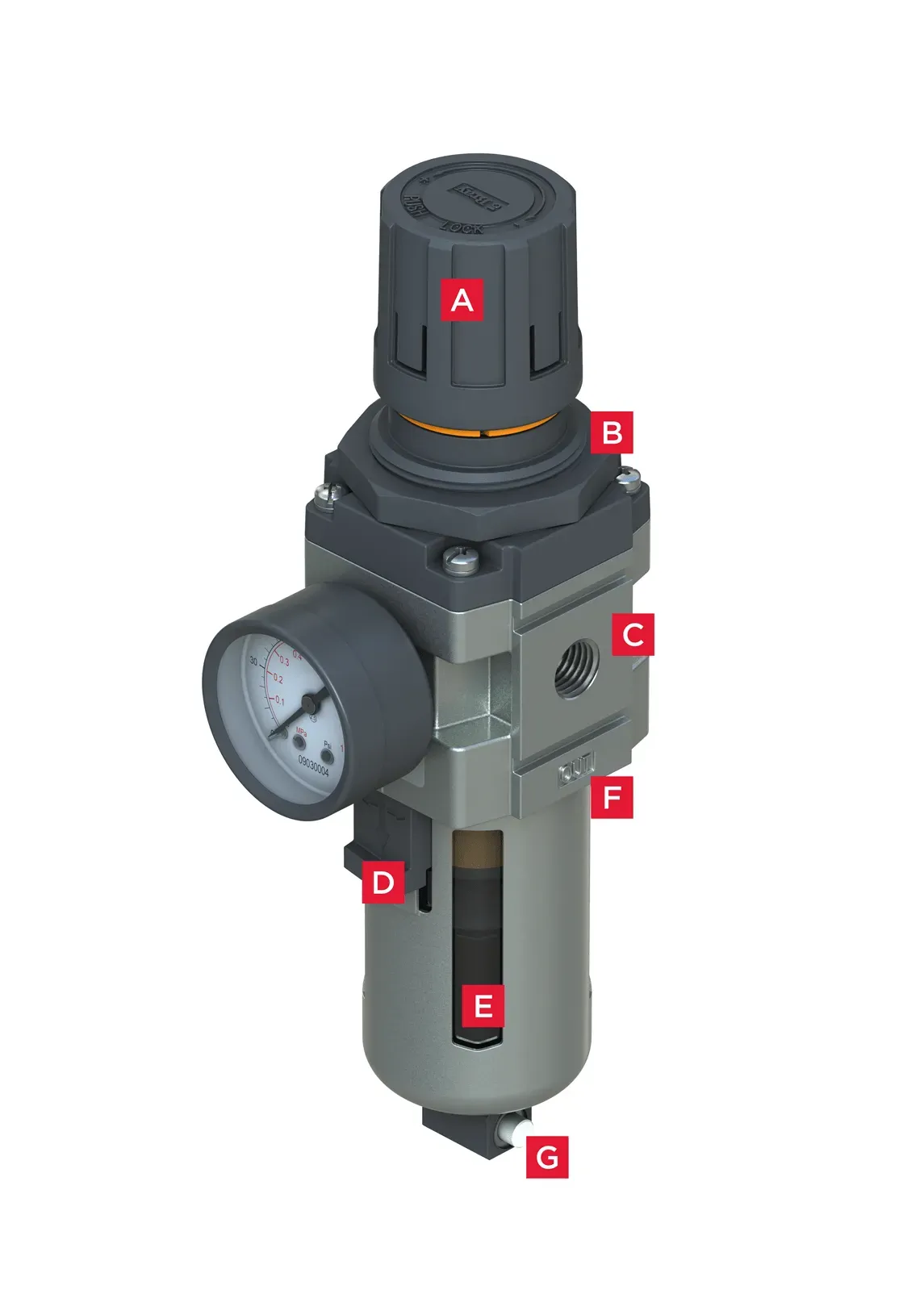 Series 55 Filter Regulator Features