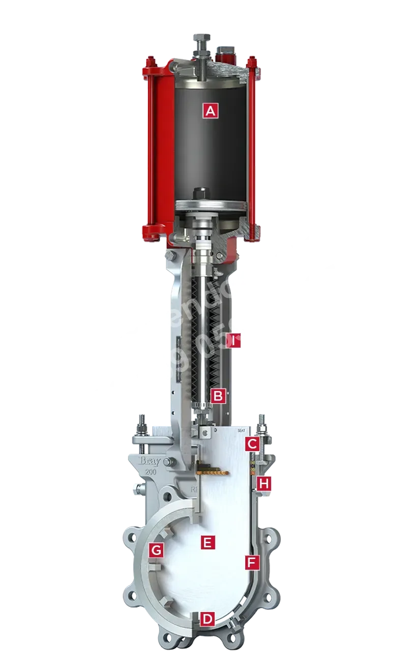 Series 942 Vortex Breaker Knife Gate Valve Product Image