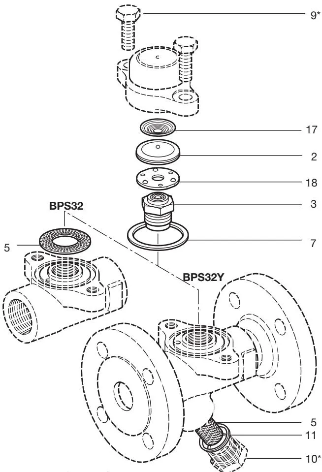 Spare parts schematic