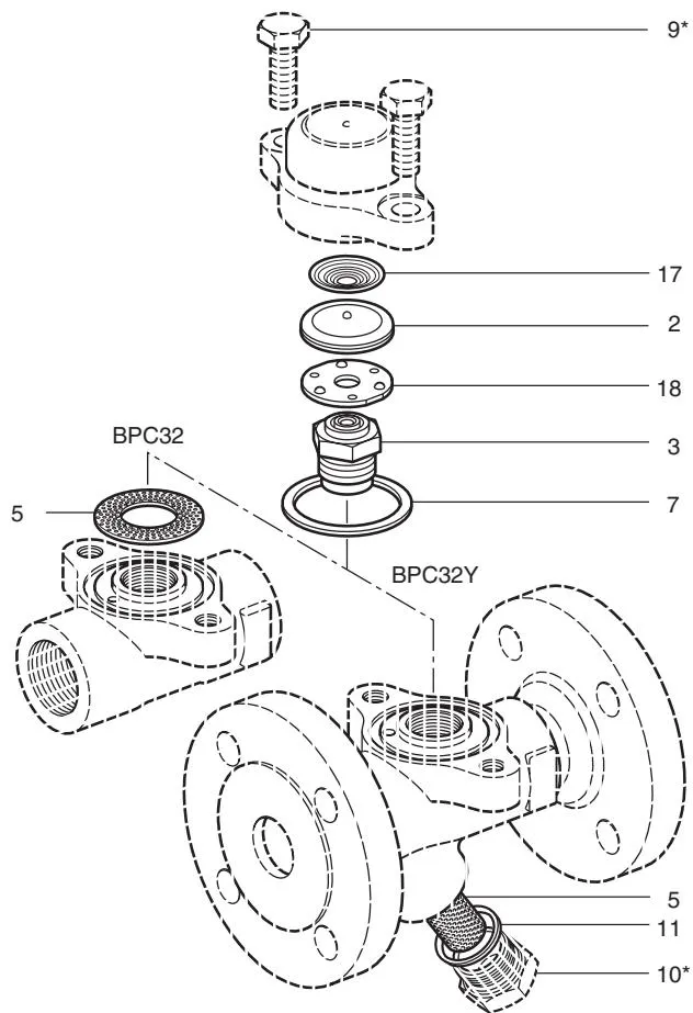 Spare-parts drawing