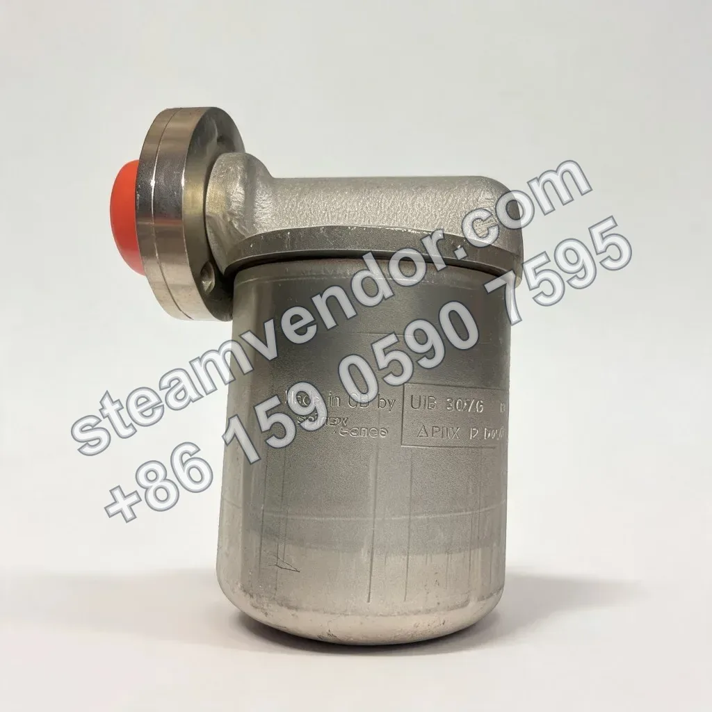 Spirax Sarco sealed inverted bucket steam trap UIB30, side view