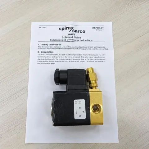 WAV1 3-Way Solenoid Valve (for DFG300A Bottom Blowdown Valve)