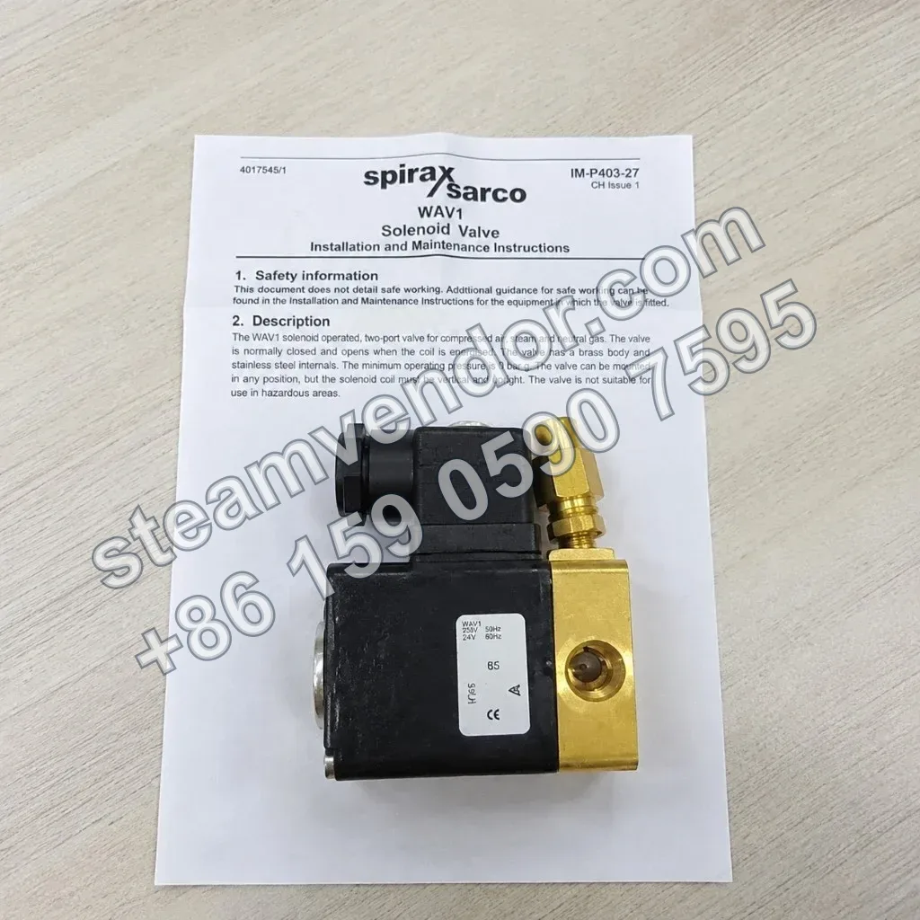 Spirax Sarco WAV1 3-way solenoid valve product photo